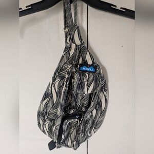 KAVU Black and White Mini Sling Bag